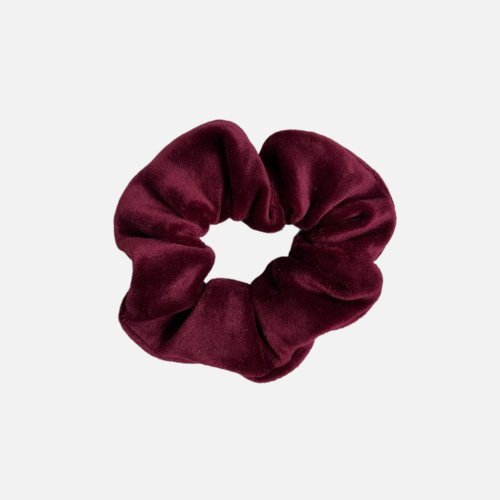 GS007 Gumka frotka scrunchie śednia welurowa bordowa.PNG