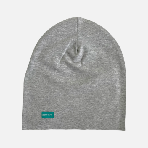 CD025 Czapka z dresówki dresowa beanie szara.PNG