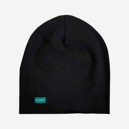 CD028 Czapka z dresówki dresowa beanie czarna czarny.PNG