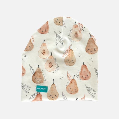 CZ119 Czapka dresowa dziecięca z dresówki smerfetka beanie gruszki.PNG