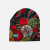CZ128 Czapka dresowa dziecięca z dresówki smerfetka beanie kwiaty ogród kolorowa.PNG