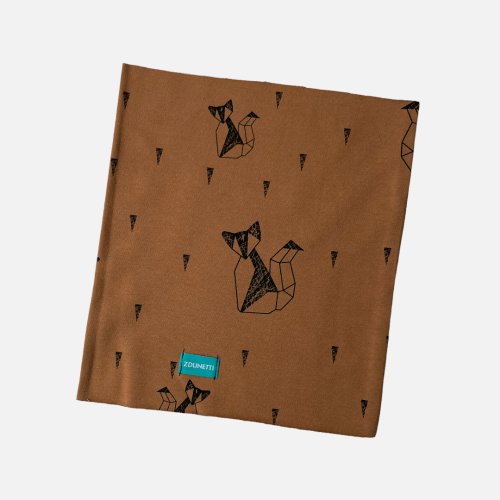 KD052 Komin dresowy dziecięcy z dresówki dla dzieci lisy liski karmelowy.PNG