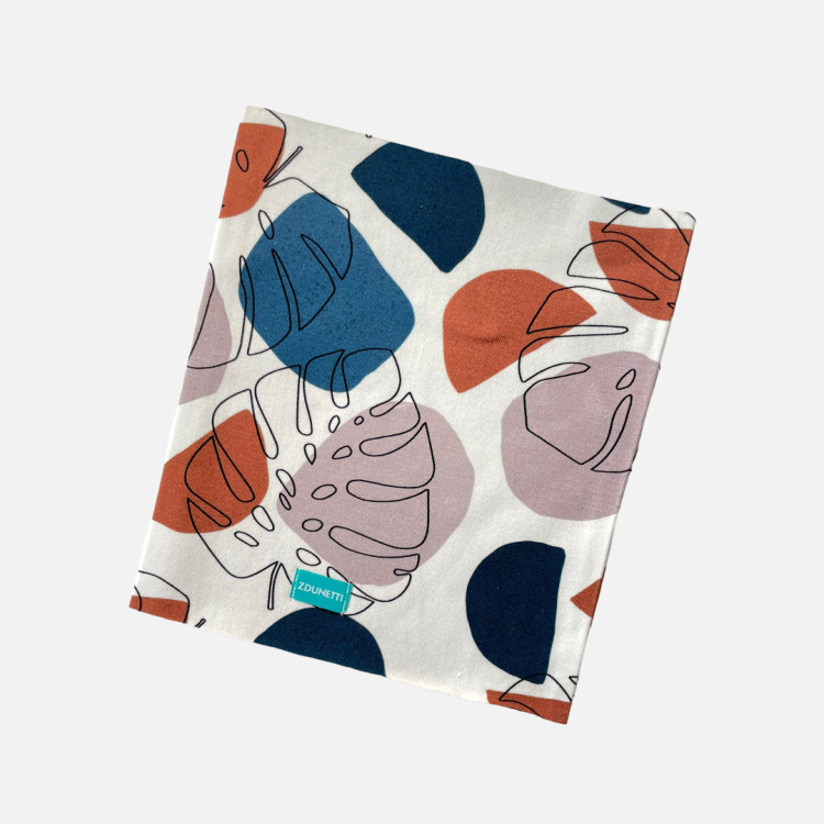 KD066 Komin dresowy dziecięcy z dresówki dla dzieci monstera ciapki kubizm geometric.PNG