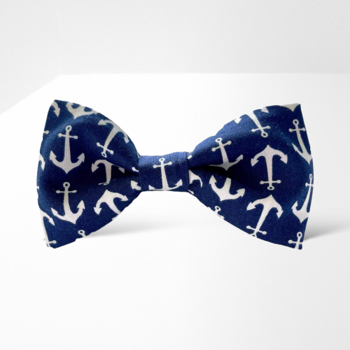 MM197 Muszka mucha męska damska KOTWICE KOTWICZKI GRANATOWA.PNG