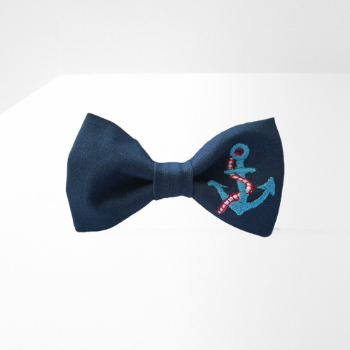 MHD003 Muszka dziecięca dla chłopca KOTWICA KOTWICZKA GRANATOWA.PNG