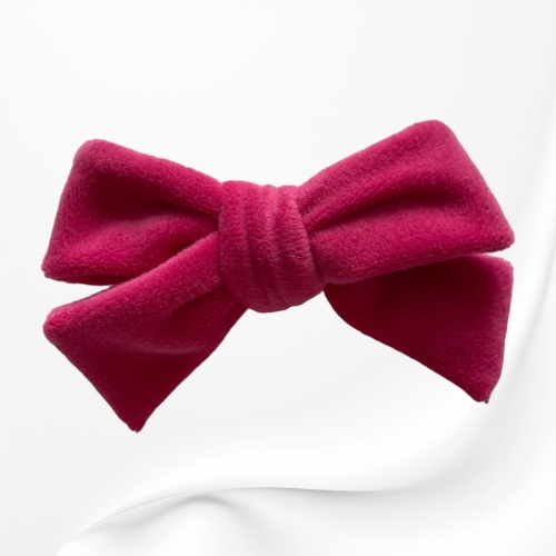 SKD015 SPINKA KOKARDKA DUŻA WELUROWA FUKSJA RÓŻOWA.JPG