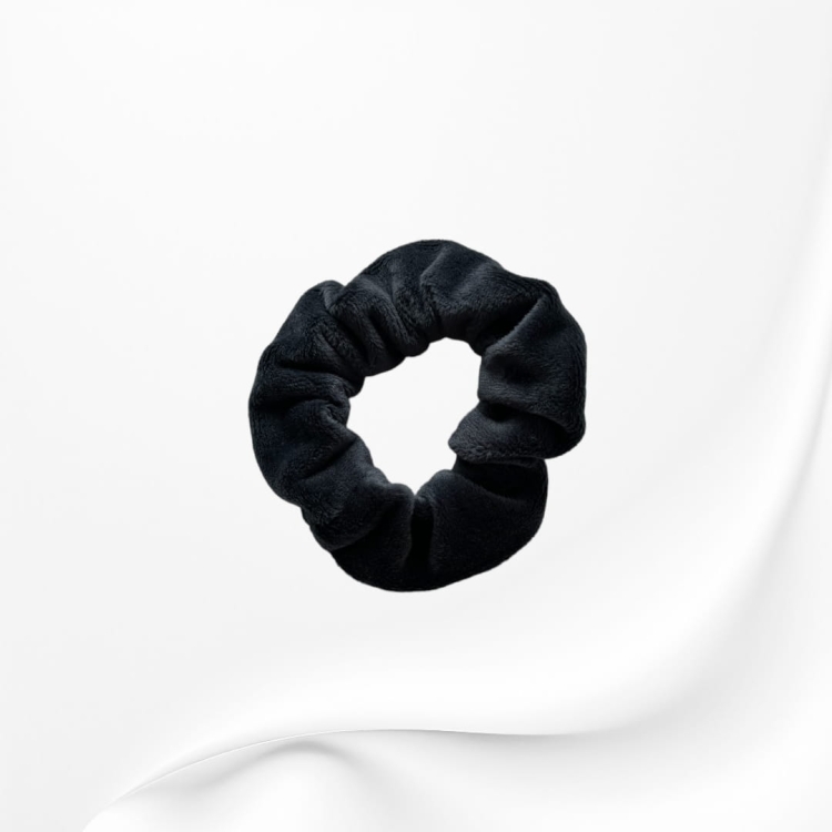 GD053 Gumka ftotka scrunchie mini welurowa SZARA GRAFITOWA.JPG