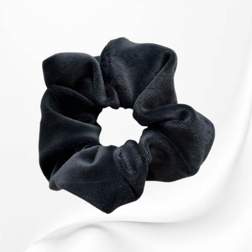 GM041 GUMKA FROTKA SCRUNCHIE DUŻA WELUROWA SZARA GRAFITOWA.JPG