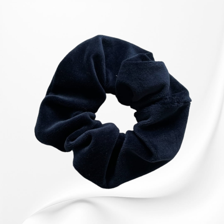 GM042 GUMKA FROTKA SCRUNCHIE DUŻA WELUROWA GRANATOWA.JPG