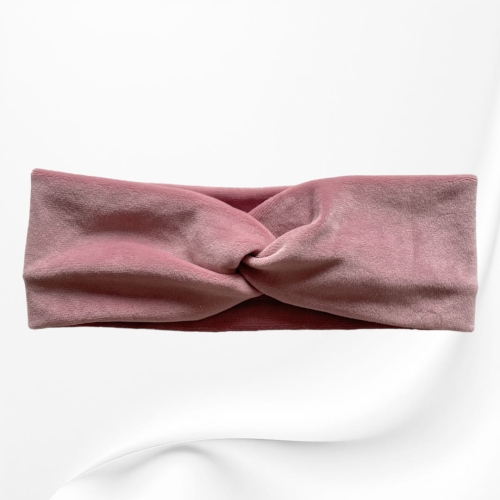 OMP037 OPASKA TWIST NA GŁOWĘ WELUROWA różowa.JPG