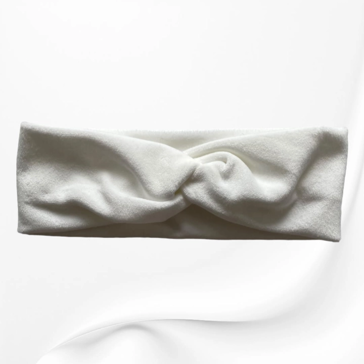 OMP031 OPASKA TWIST NA GŁOWĘ WELUROWA biała.JPG