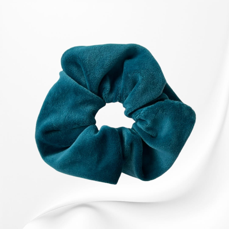 GM031 GUMKA FROTKA SCRUNCHIE DUŻA WELUROWA morska niebieska.JPG