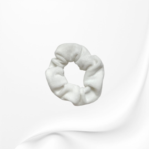 GD047 Gumka ftotka scrunchie mini welurowa biała.JPG