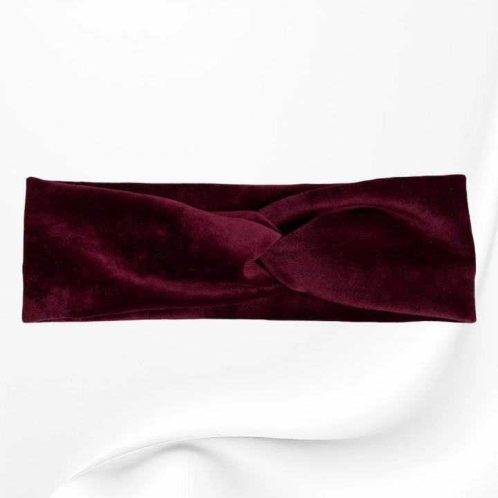 OMP033 OPASKA TWIST NA GŁOWĘ WELUROWA BORDOWA.JPG