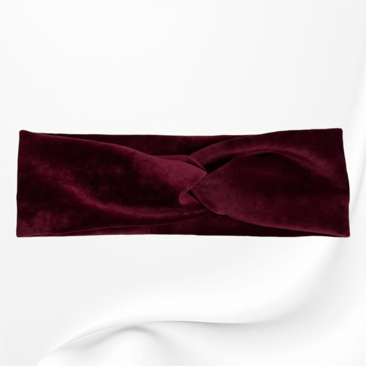 OMP033 OPASKA TWIST NA GŁOWĘ WELUROWA BORDOWA.JPG