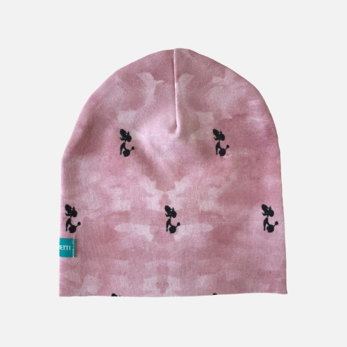 CZ152 Czapka dresowa dziecięca beanie w pudle różowa.JPG