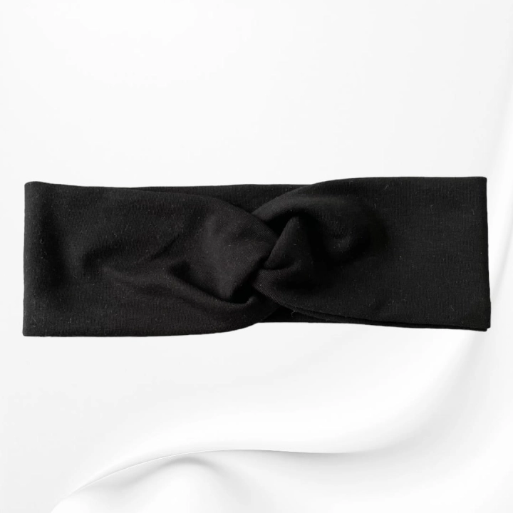 OMP016 opaska przeplatana na głowę czarna twist.JPG