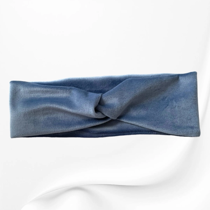 OMP048 OPASKA TWIST NA GŁOWĘ WELUROWA niebieska jeansowa.JPG
