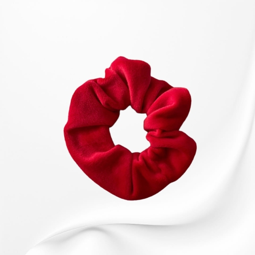 GS039 Gumka frotka scrunchie śednia welurowa czerwona.JPG