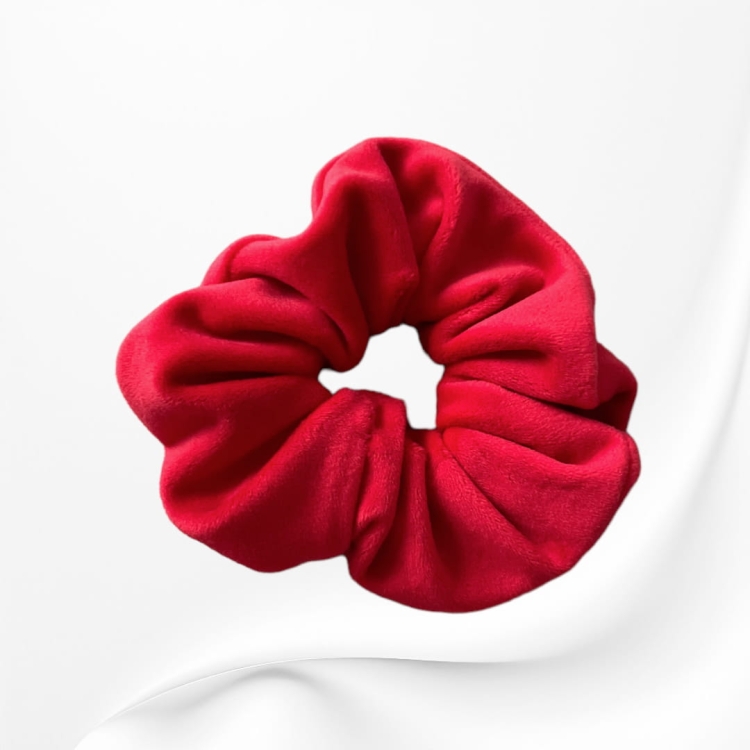 GM068 GUMKA FROTKA SCRUNCHIE DUŻA WELUROWA czerwona.JPG
