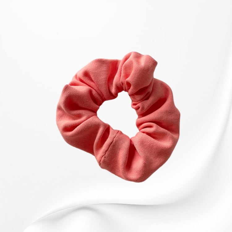 GS032 Gumka frotka scrunchie średnia BRZOSKWINIOWA.JPG