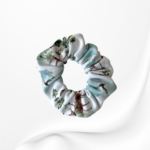 GS043 Gumka frotka scrunchie średnia góry i las.JPG