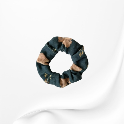 GD081 Gumka frotka scrunchy scrunchie mini MISIE NIEDŹWIADKI.JPG
