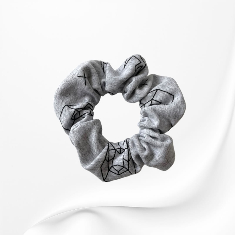 GS050 Gumka frotka scrunchie średnia JELENIE SZARA.JPG