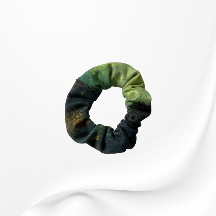 GD082 Gumka frotka scrunchy scrunchie mini PANORAMA LEŚNA.JPG