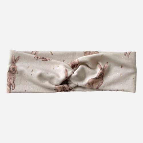 OMP050 opaska przeplatana na głowę twist zające zajączki.JPG