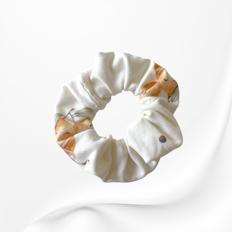 GS051 Gumka frotka scrunchie MIDI CYTRYNKI.JPG