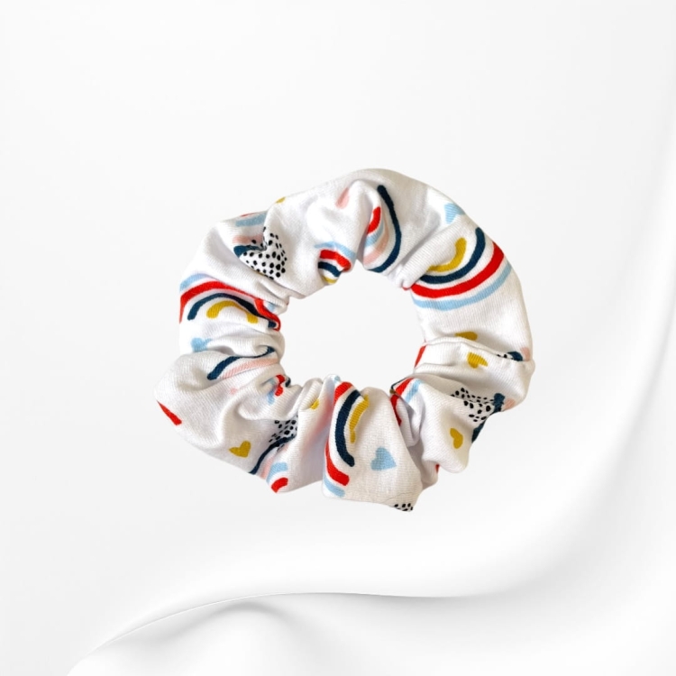 GS054 Gumka frotka scrunchie MIDI TĘCZA BIAŁA.JPG