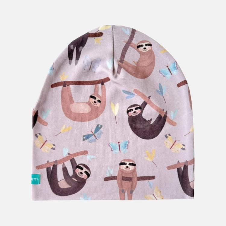 CD073 Czapka z dresówki dresowa beanie leniwce.JPG