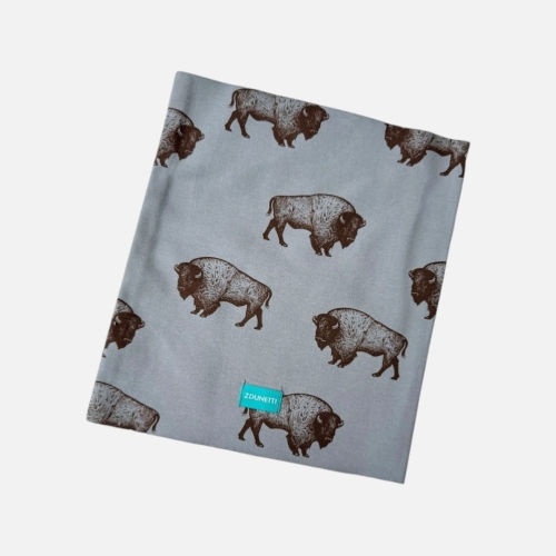 KD121 Komin dresowy dziecięcy z dresówki dla dzieci bizony szara.JPG