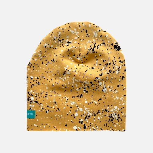 CZ183 Czapka dresowa żółta musztardowa.JPG