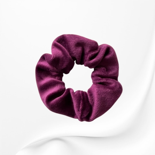 GS070 Gumka frotka scrunchie średnia  sliwkowa JASNA.JPG