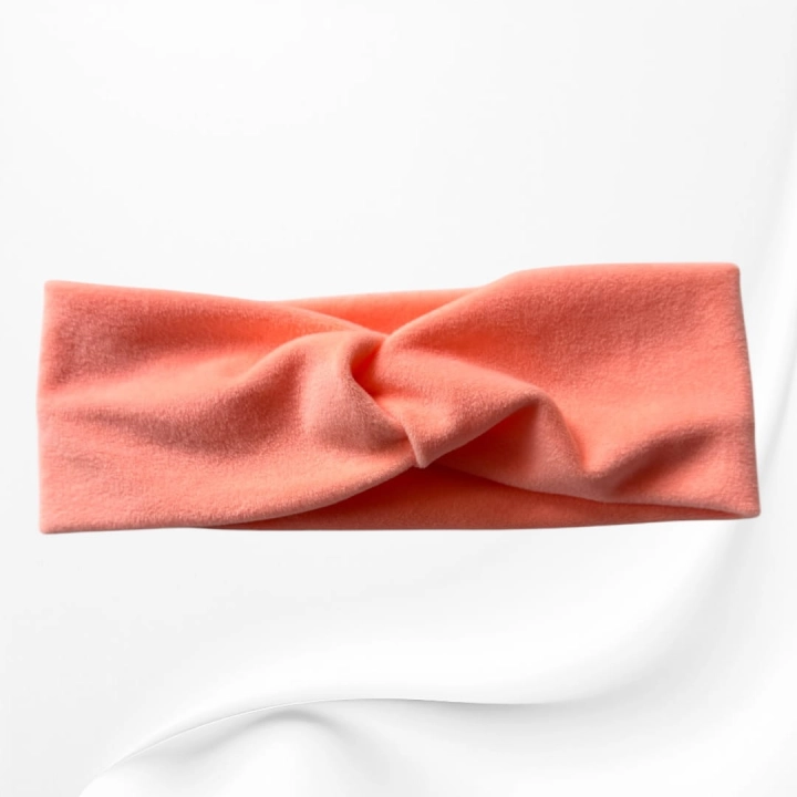 OMP067 OPASKA TWIST NA GŁOWĘ WELUROWA morelowy neon.JPG