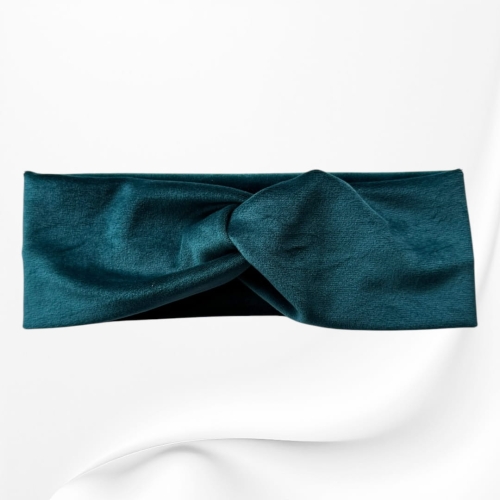 OMP071 OPASKA TWIST NA GŁOWĘ WELUROWA morska zieleń.JPG