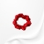 GJM005 JEDWABNA SCRUNCHIE GUMKA DO WŁOSÓW MINI czerwona.JPG