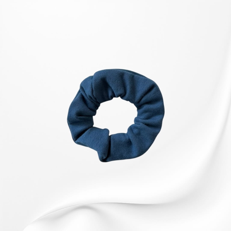 GD107 Gumka frotka scrunchy scrunchie mini NIEBIESKA CIEMNA.JPG