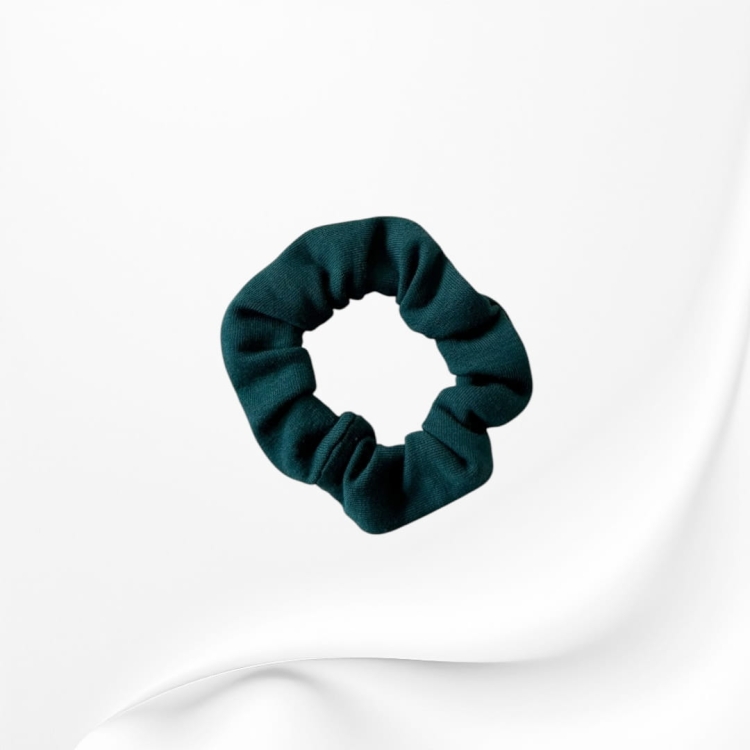 GD108 Gumka frotka scrunchy scrunchie mini zielona morska.JPG