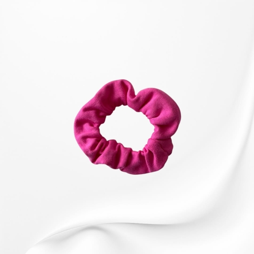 GD106 Gumka frotka scrunchy scrunchie mini FUKSJA RÓŻOWA.JPG