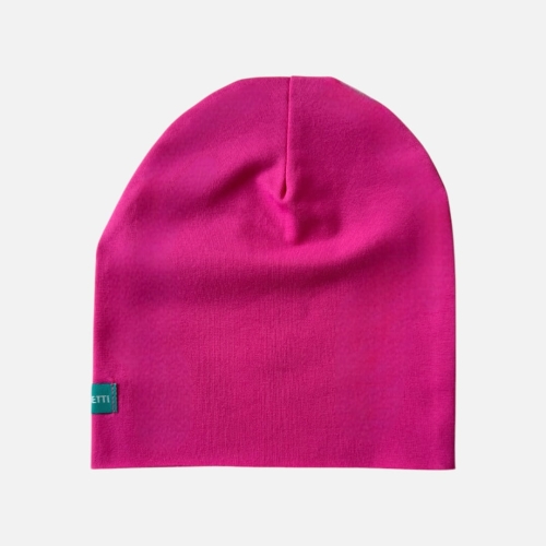 CZ184 Czapka dresowa dziecięca beanie różowa FUKSJA.JPG
