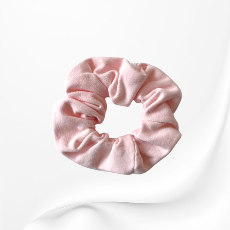 GS024 Gumka frotka scrunchie średnia RÓŻOWA JASNA.JPG