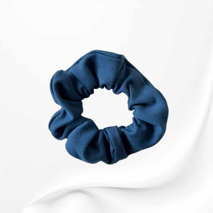 GS0072 Gumka frotka scrunchie śRednia welurowa NIEBIESKA CIEMNA.JPG