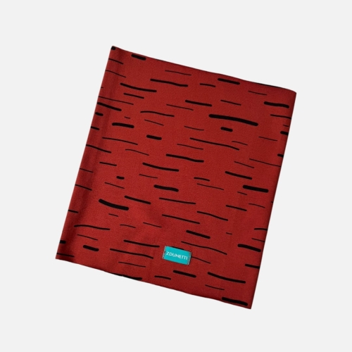 KD129 Komin dresowy dziecięcy z dresówki dla dzieci kreski ceglasty.JPG