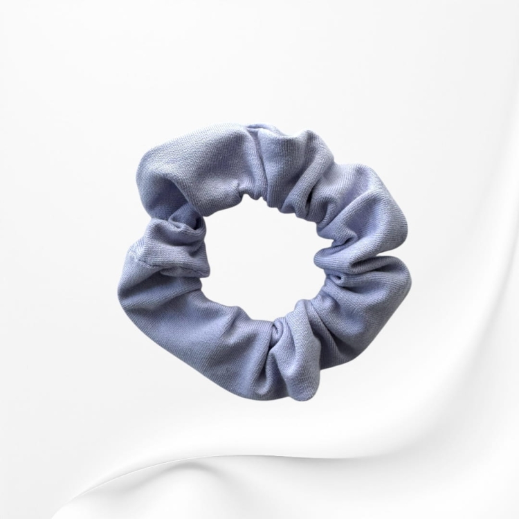 GS0076 Gumka frotka scrunchie śRednia welurowa fioletowa lawendowa.JPG