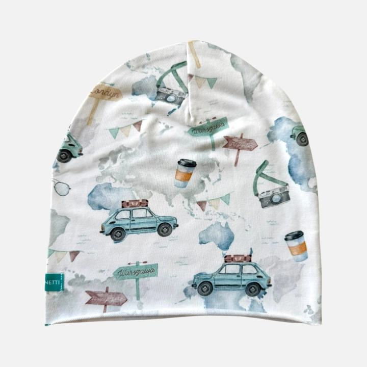 CD084 Czapka z dresówki dresowa beanie fiat maluch.JPEG