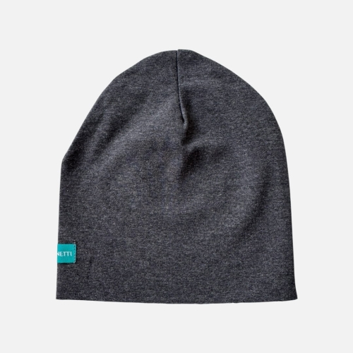 CZ191 Czapka dresowa dziecięca beanie szara grafitowa ciemna.JPEG