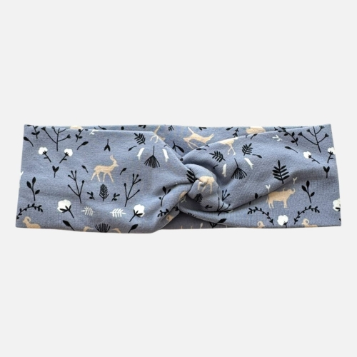 OMP076 opaska przeplatana na głowę twist łączka niebieska.JPEG